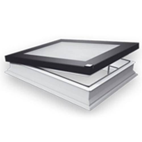 DEF DU8 Electrically Opened Flat Roof Deck Mounted Skylight